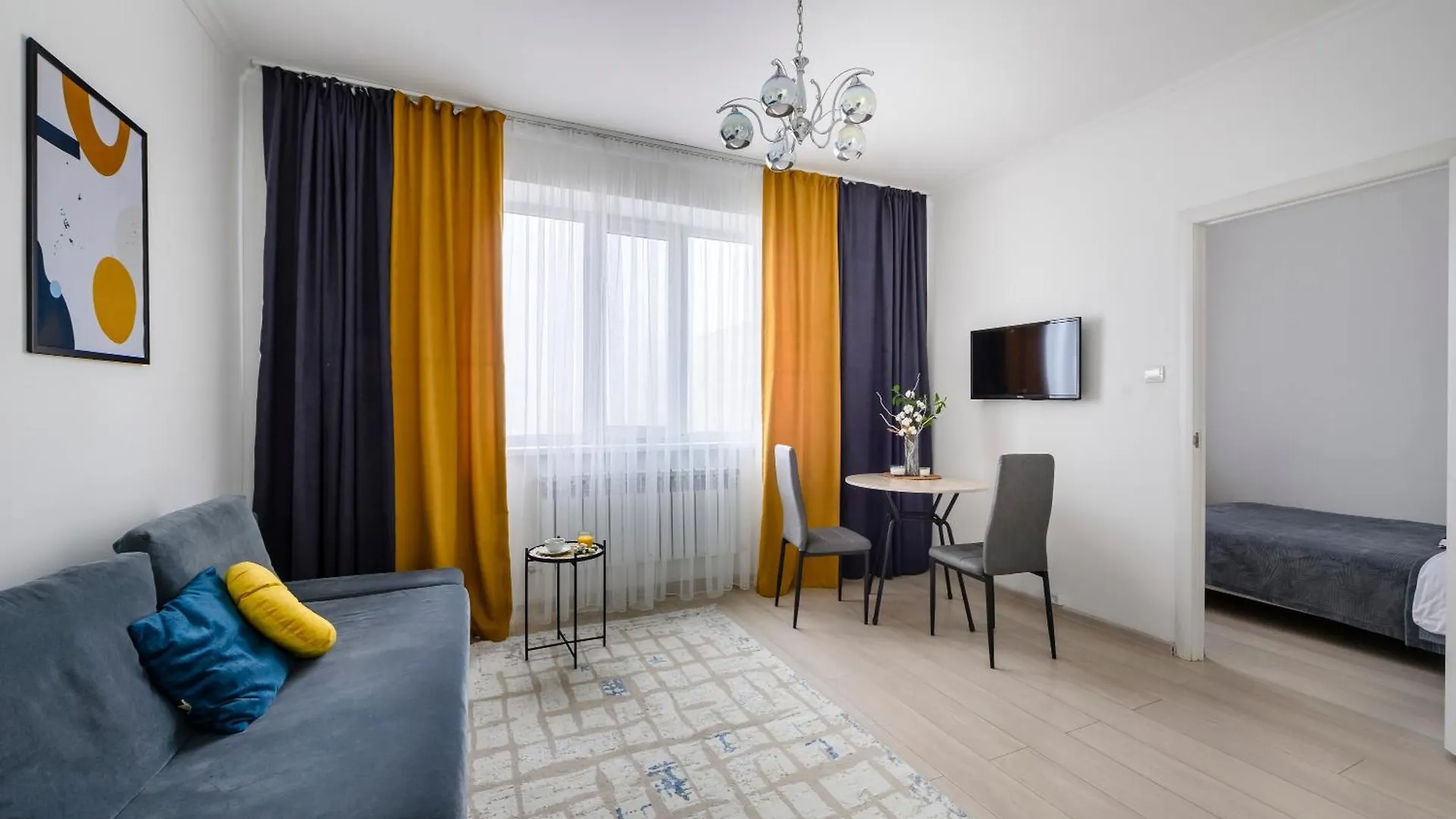 Apartment Уютная Квартира В Жк Адиет С Видом На Горы! Almaty